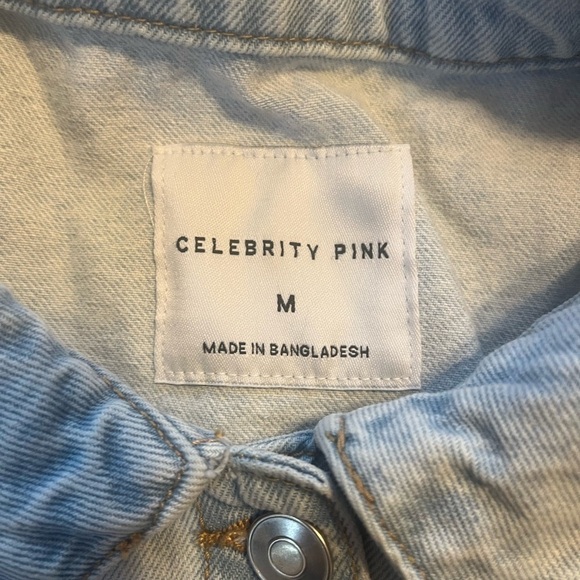 Celebrity pink, Jean jacket, size medium - Picture 2 of 2